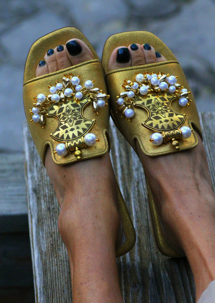 Elina Linardaki Cleopatra Platform Sandals Lunar Cleopatra