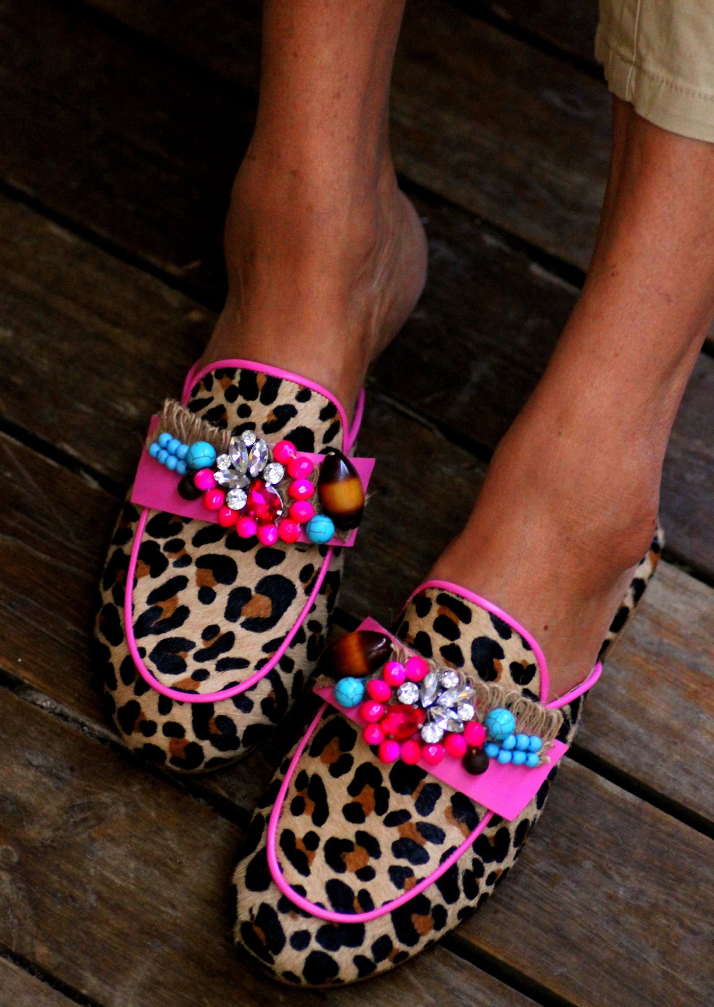 Aline Leopard Hot Pink