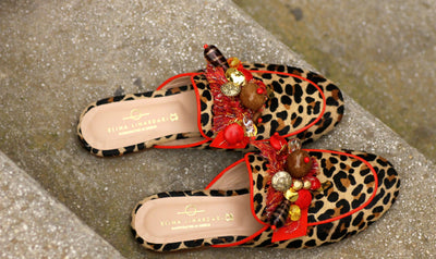 Aline Leopard Red