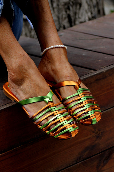Nafsica Orange & Green