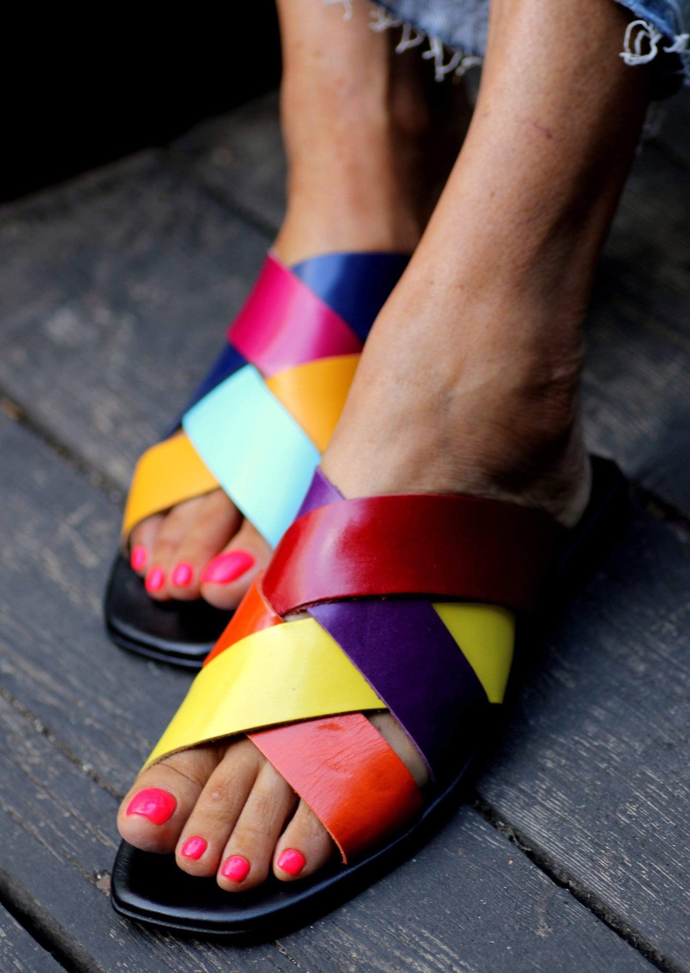 Elina Linardaki Sandals Candy Crush