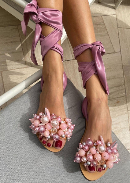 Elina linardaki 2025 pearl sandals