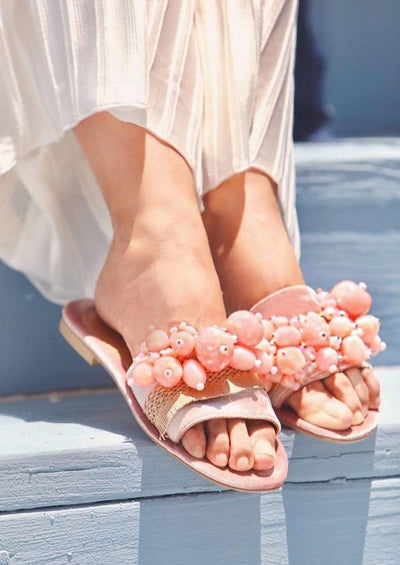 Elina Linardaki Sandals Sel Rose